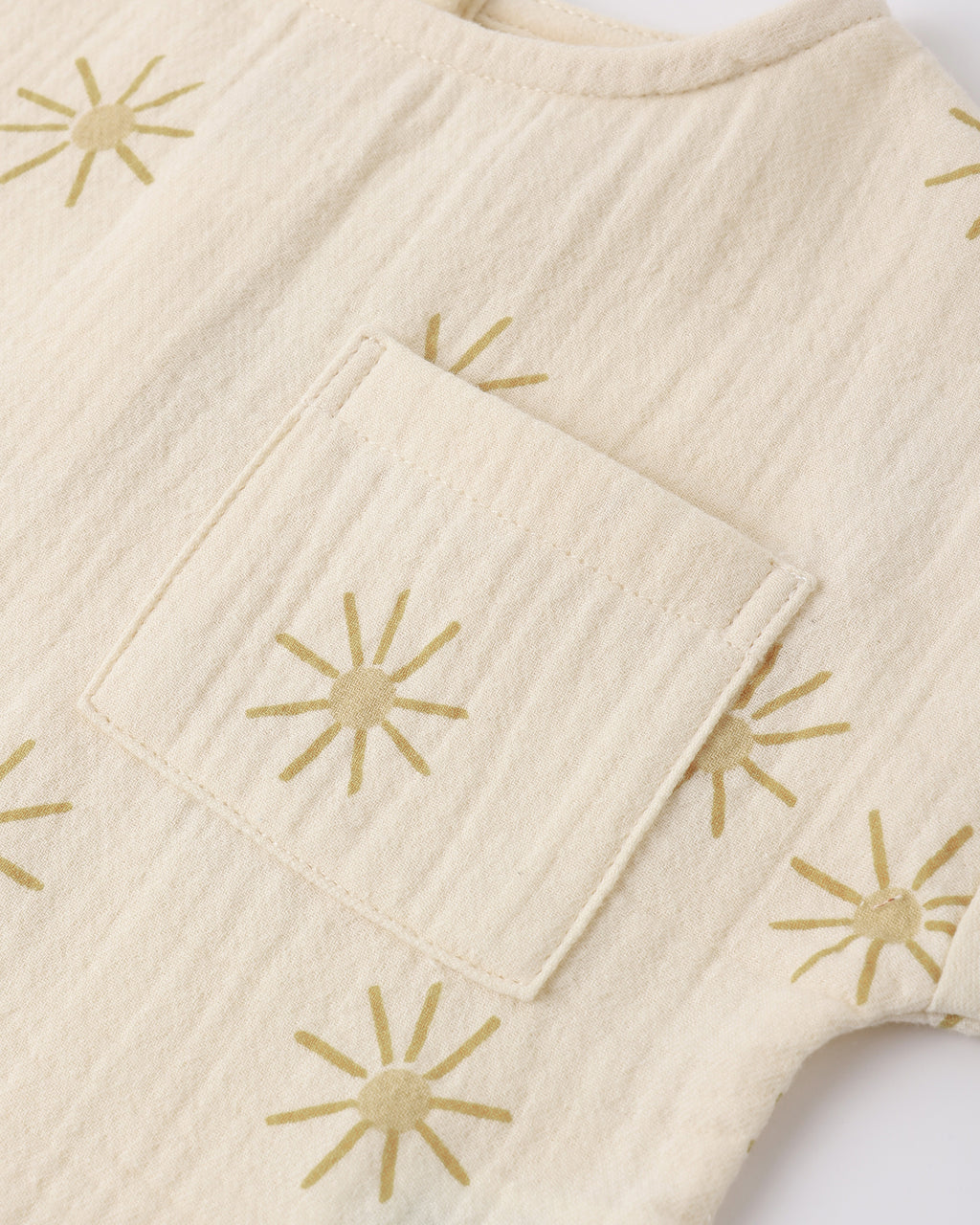 Woven Boxy Top (Sunburst)