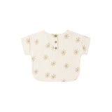 Woven Boxy Top (Sunburst)