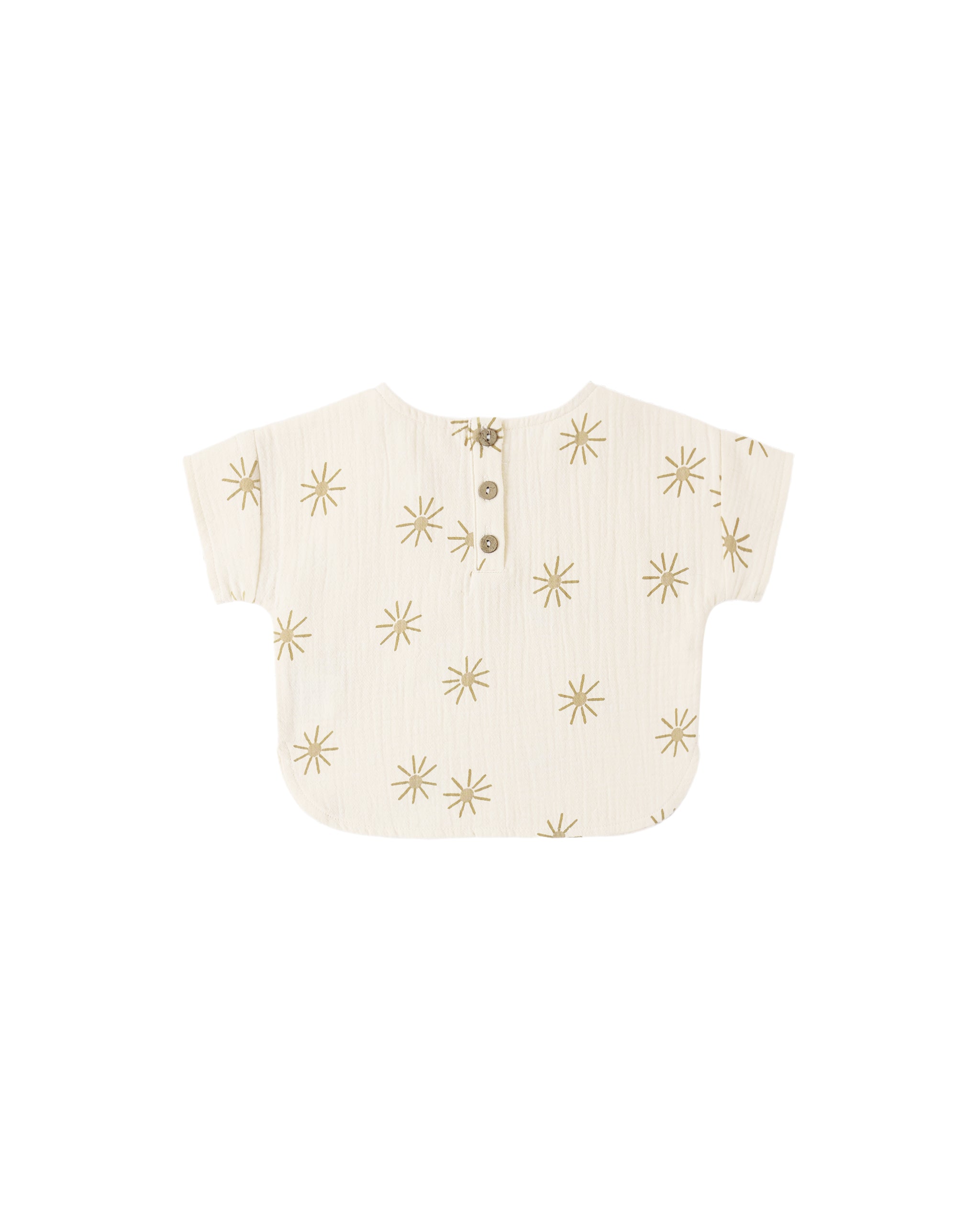 Woven Boxy Top (Sunburst)