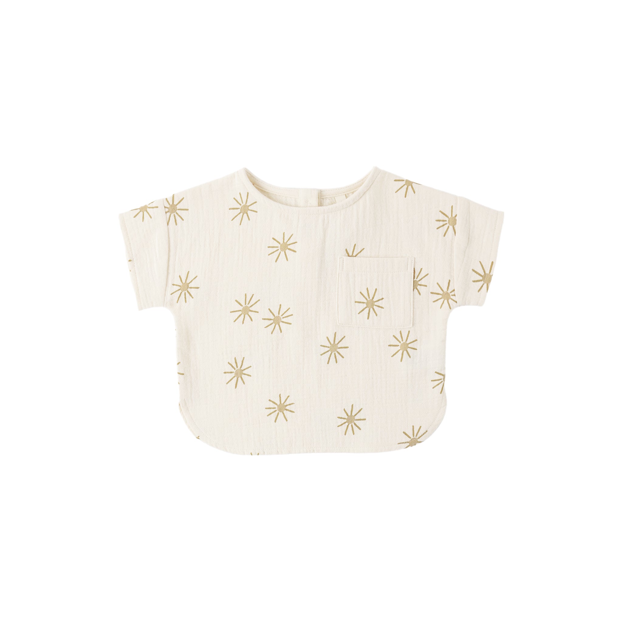 Woven Boxy Top (Sunburst)
