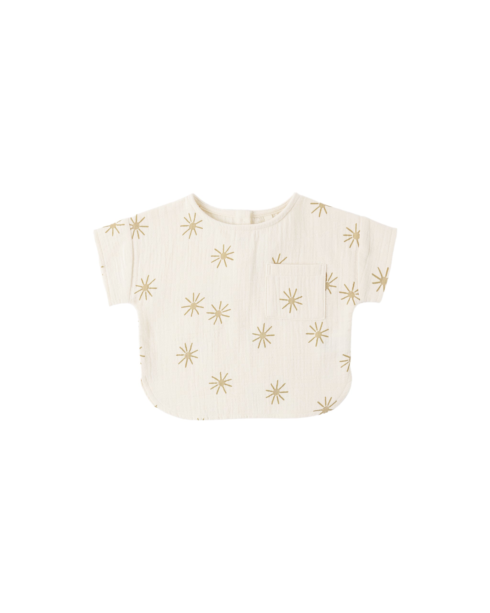 Woven Boxy Top (Sunburst)