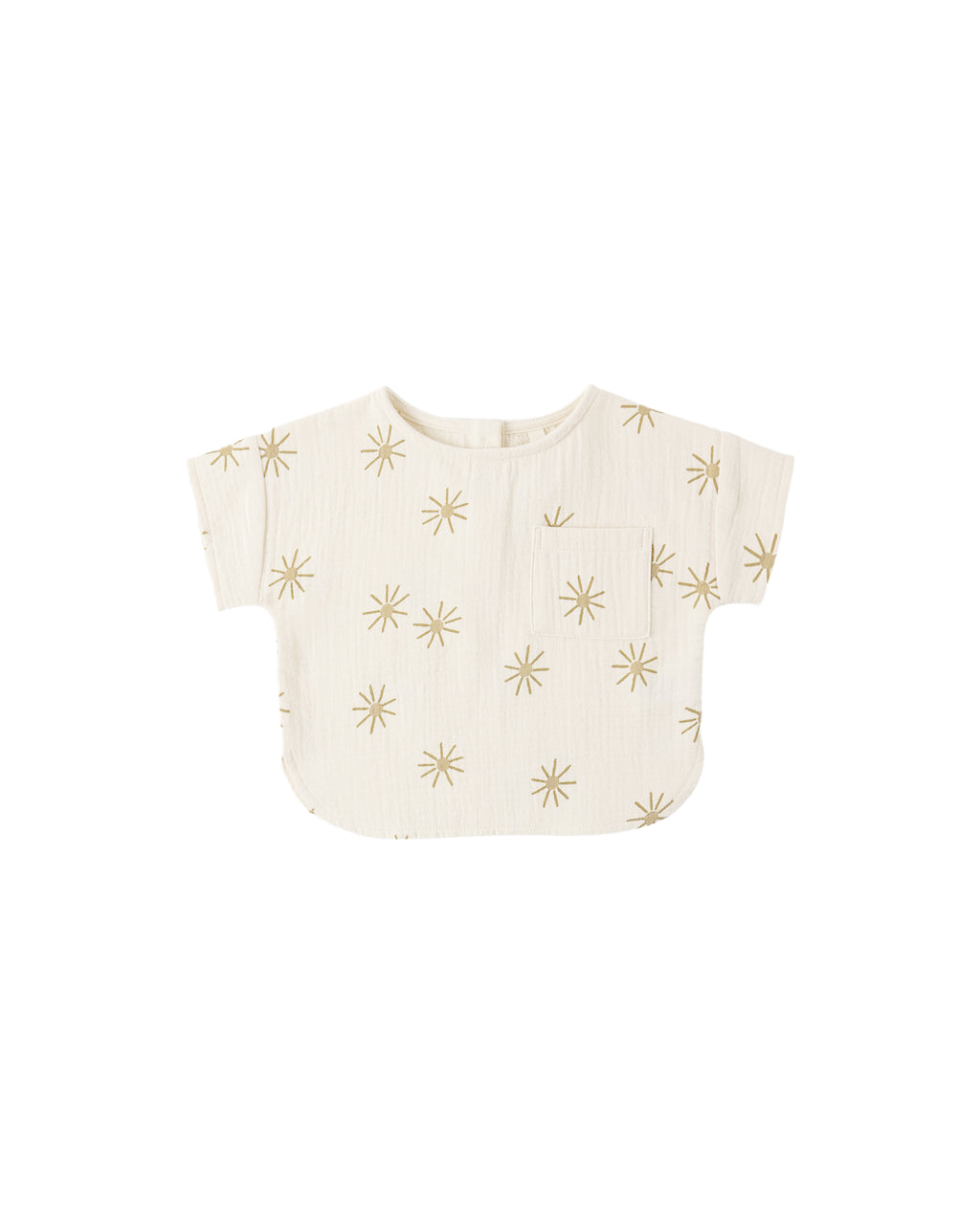 Woven Boxy Top (Sunburst)