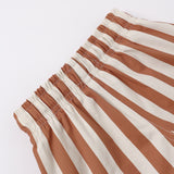 Boys Swim Short (Retro Poppy Stripe)
