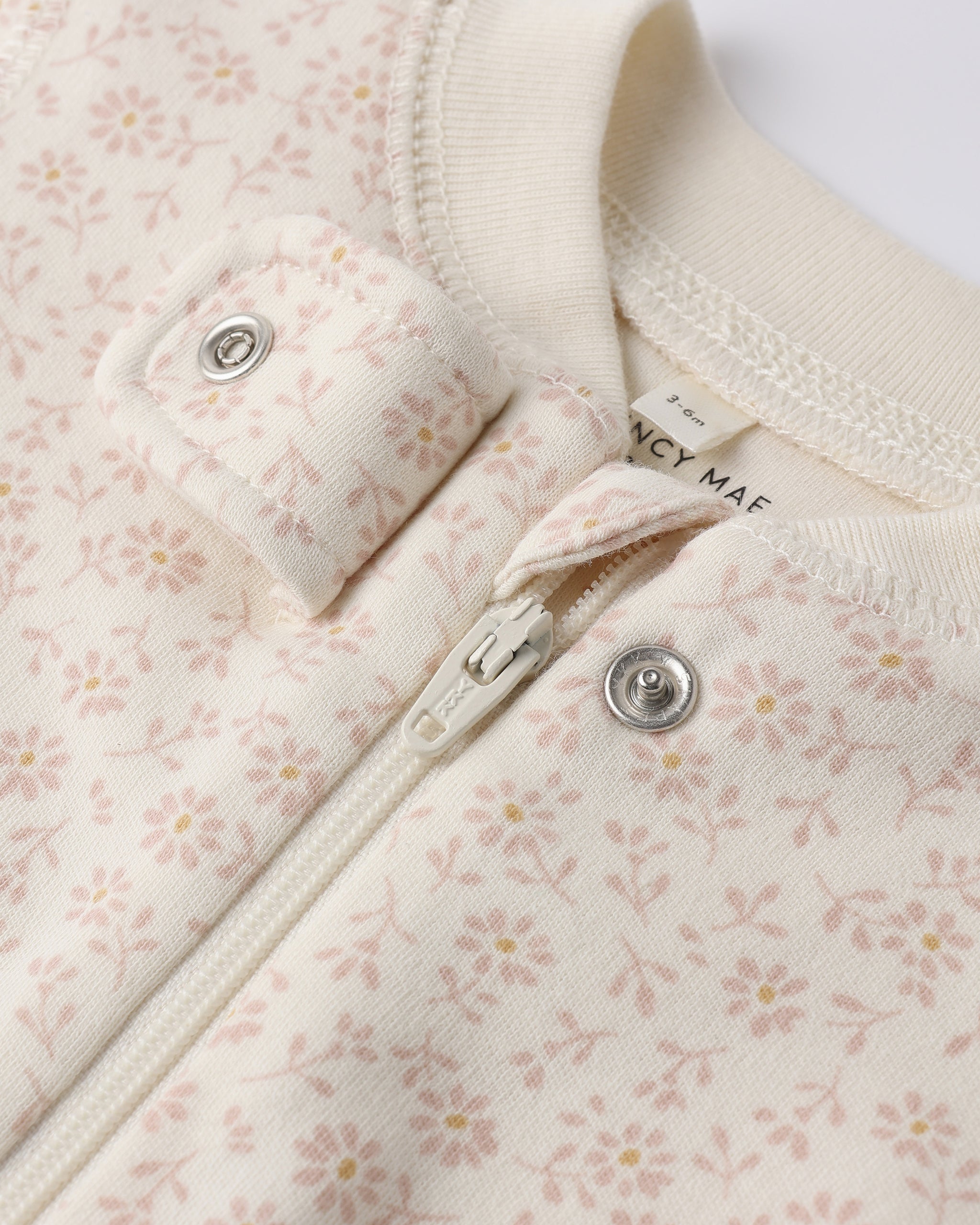 Zip Longsleeve Sleeper Footie (Ditsy)