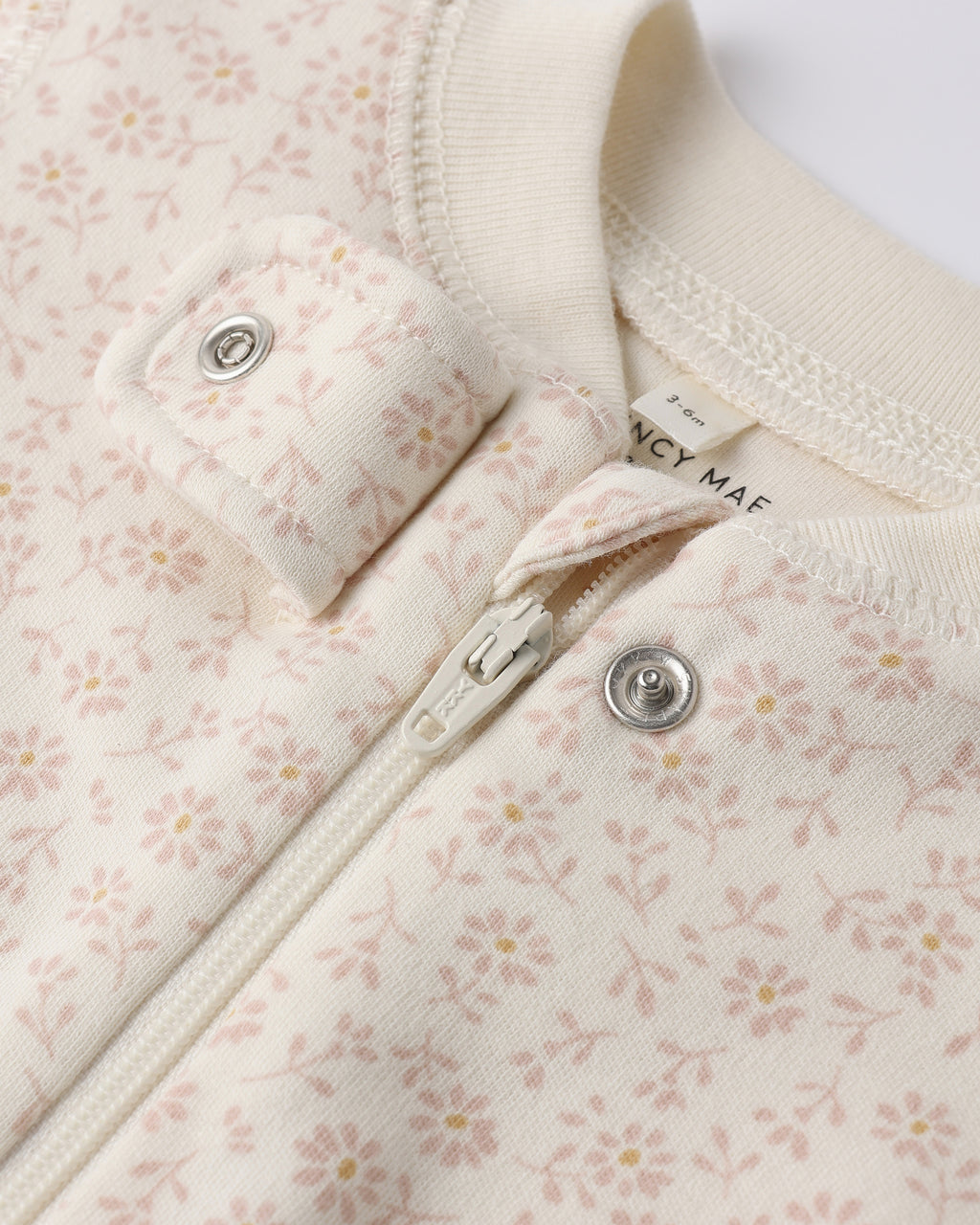 Zip Longsleeve Sleeper Footie (Ditsy)