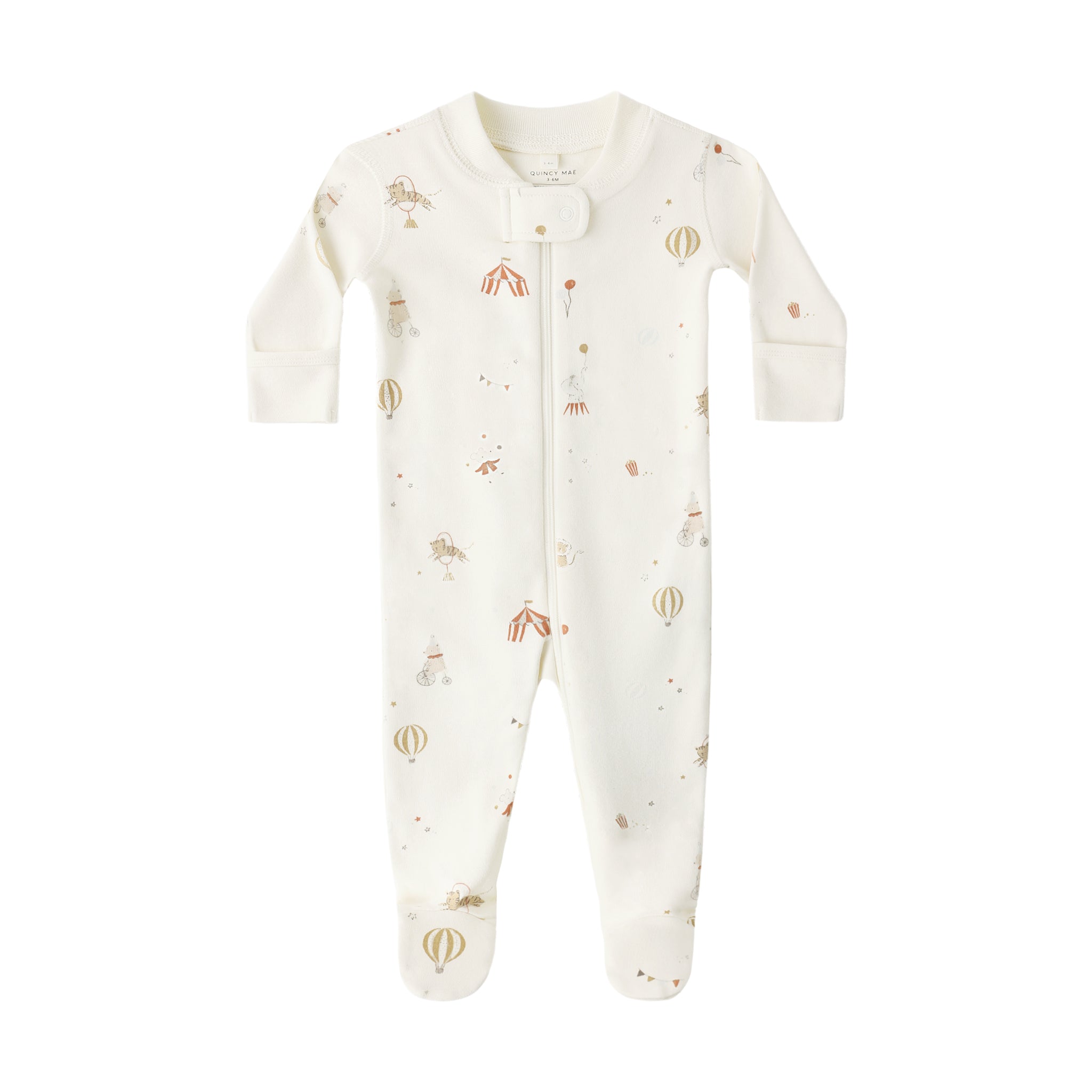 Zip Longsleeve Sleeper Footie (Carnival)