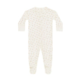Zip Longsleeve Sleeper Footie (Fleur Ivory)