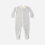 Zip Long Sleeve Sleeper Footie (Cloud Stripe)