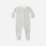 Zip Long Sleeve Sleeper Footie (Cloud Stripe)