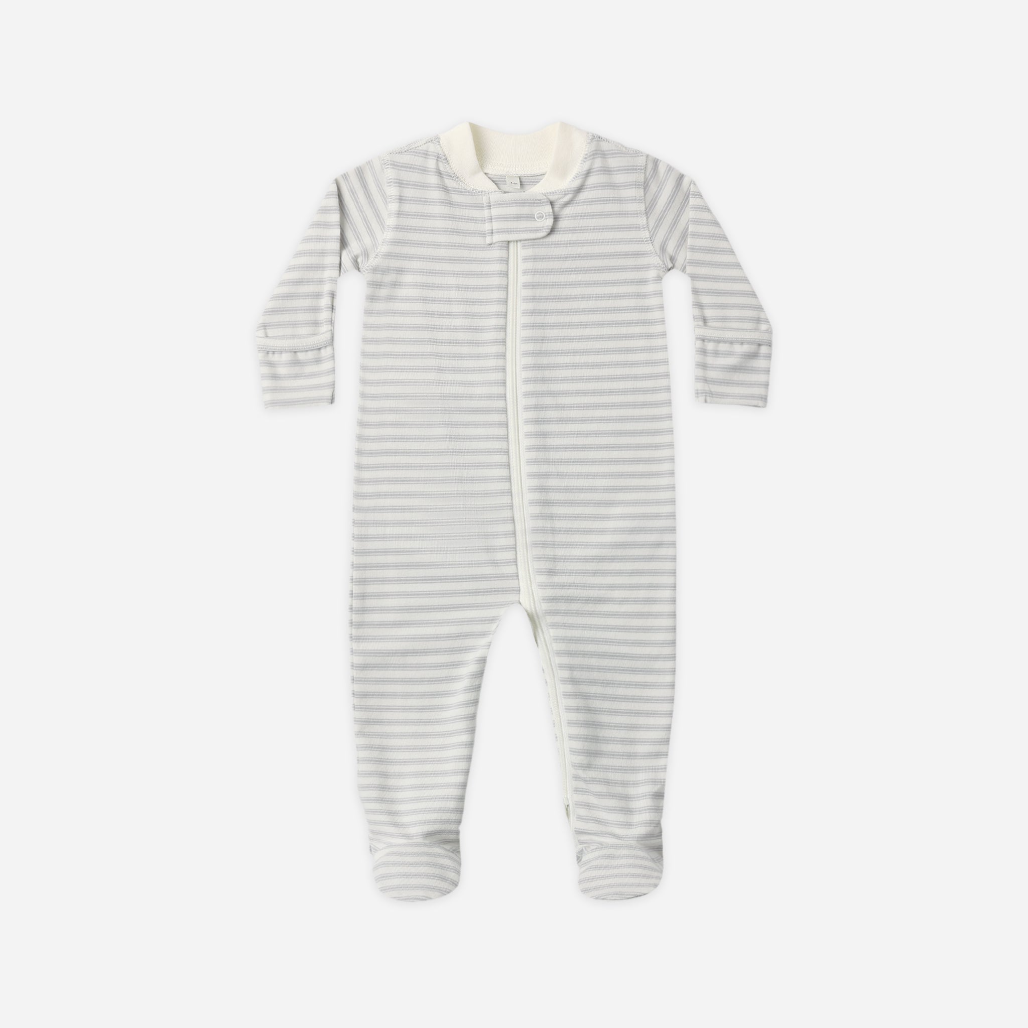 Zip Long Sleeve Sleeper Footie (Cloud Stripe)