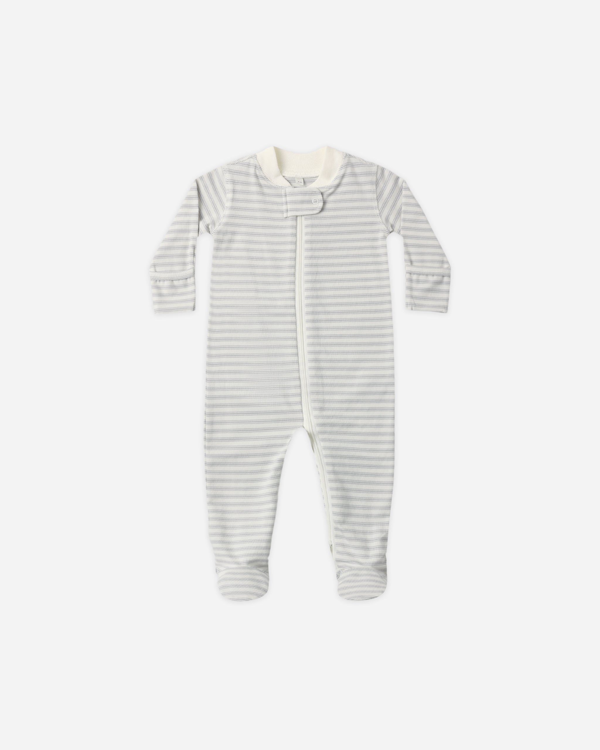 Zip Long Sleeve Sleeper Footie (Cloud Stripe)