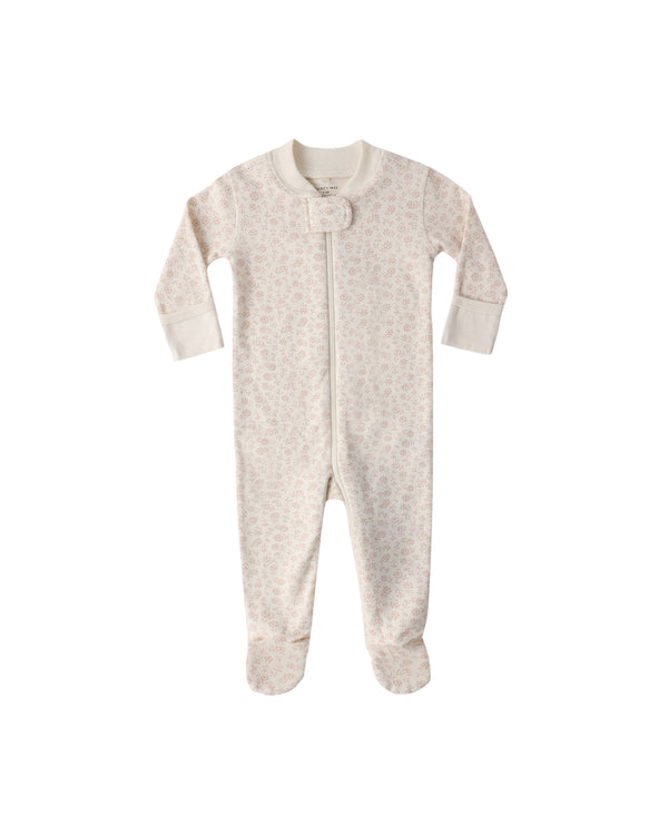 Zip Longsleeve Sleeper Footie (Ditsy)