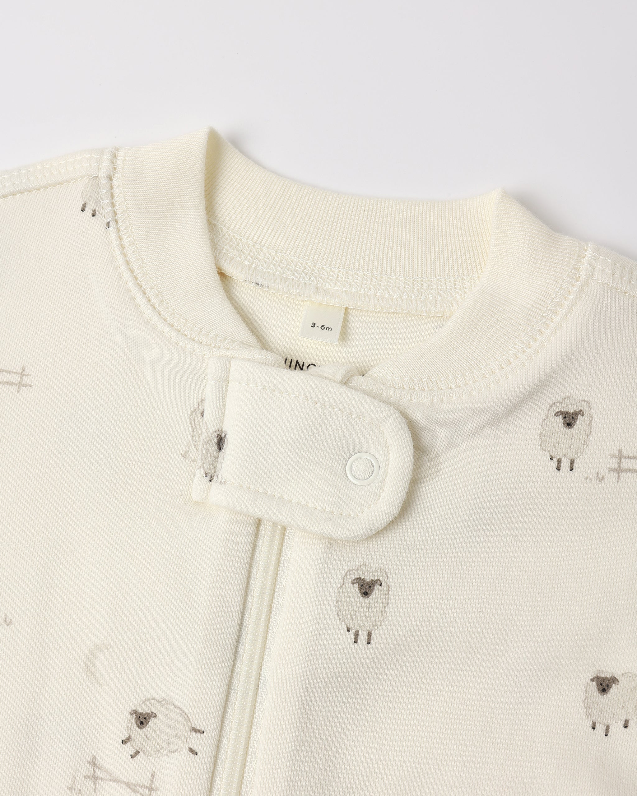 Zip Long Sleeve Sleeper Footie (Sheep)