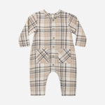 Pocketed Woven Jumpsuit (Fall Plaid)