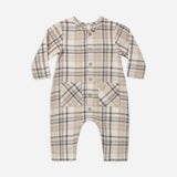 Pocketed Woven Jumpsuit (Fall Plaid)