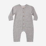 Pocketed Woven Jumpsuit (Midnight Gingham)