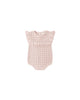 Pointelle Ruffle Romper (Blush)