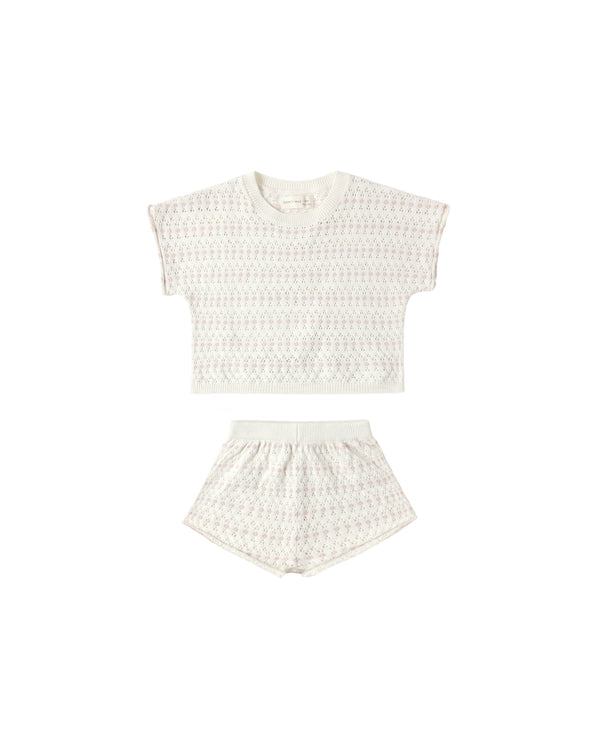 Relaxed Summer Knit Set (Ivory)