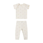 Ribbed Short Sleeve Tee + Legging Set (Dinos)