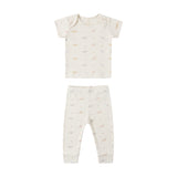 Ribbed Short Sleeve Tee + Legging Set (Dinos)