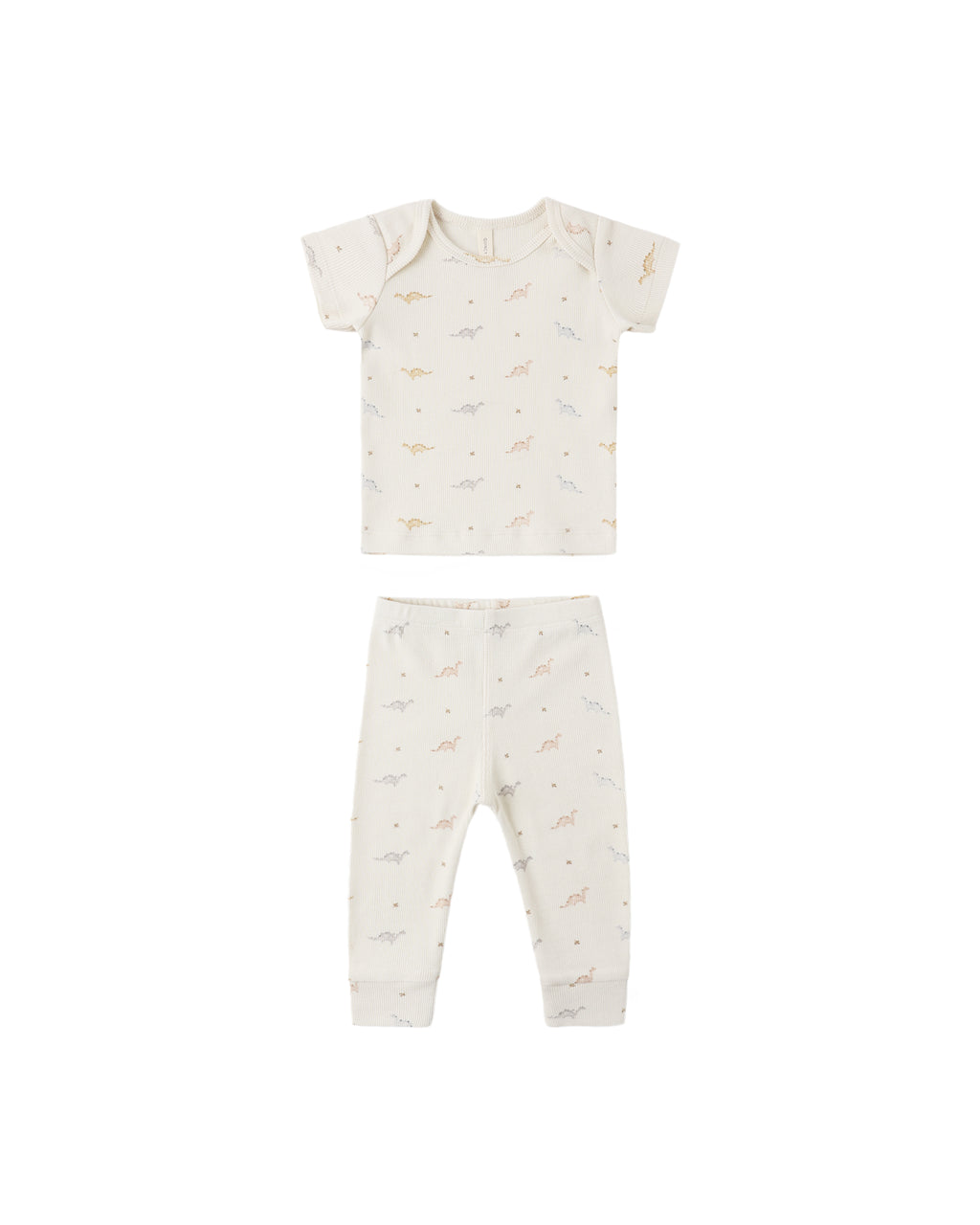 Ribbed Short Sleeve Tee + Legging Set (Dinos)