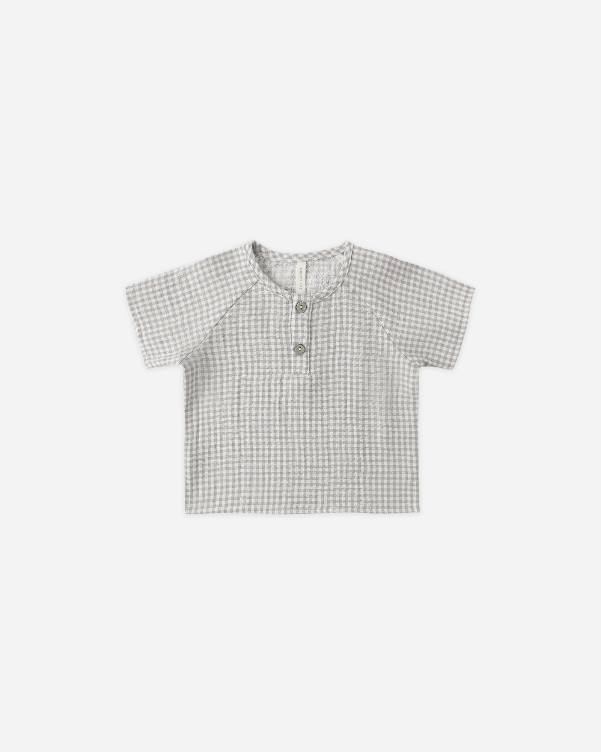 Short Sleeve Zion Shirt (Sage Gingham)
