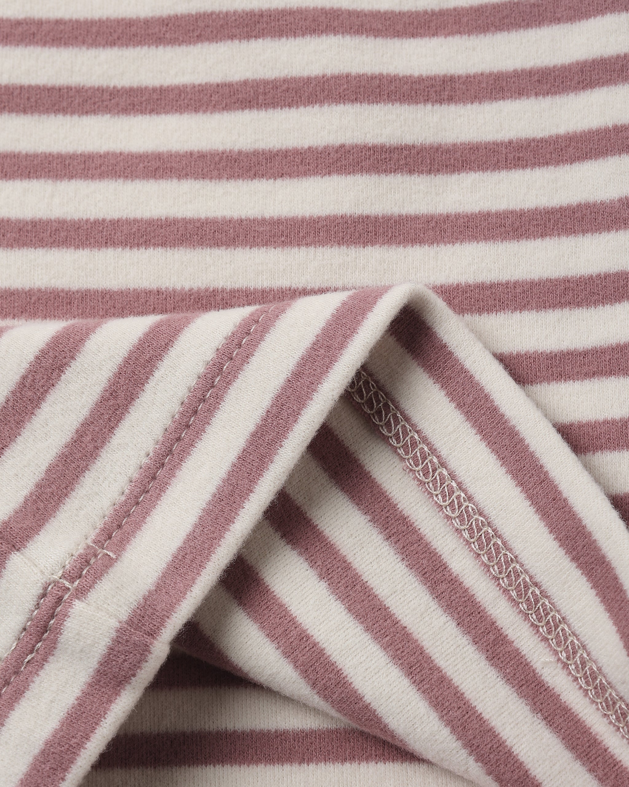 Ruffle Cozy Set (Mulberry Stripe)