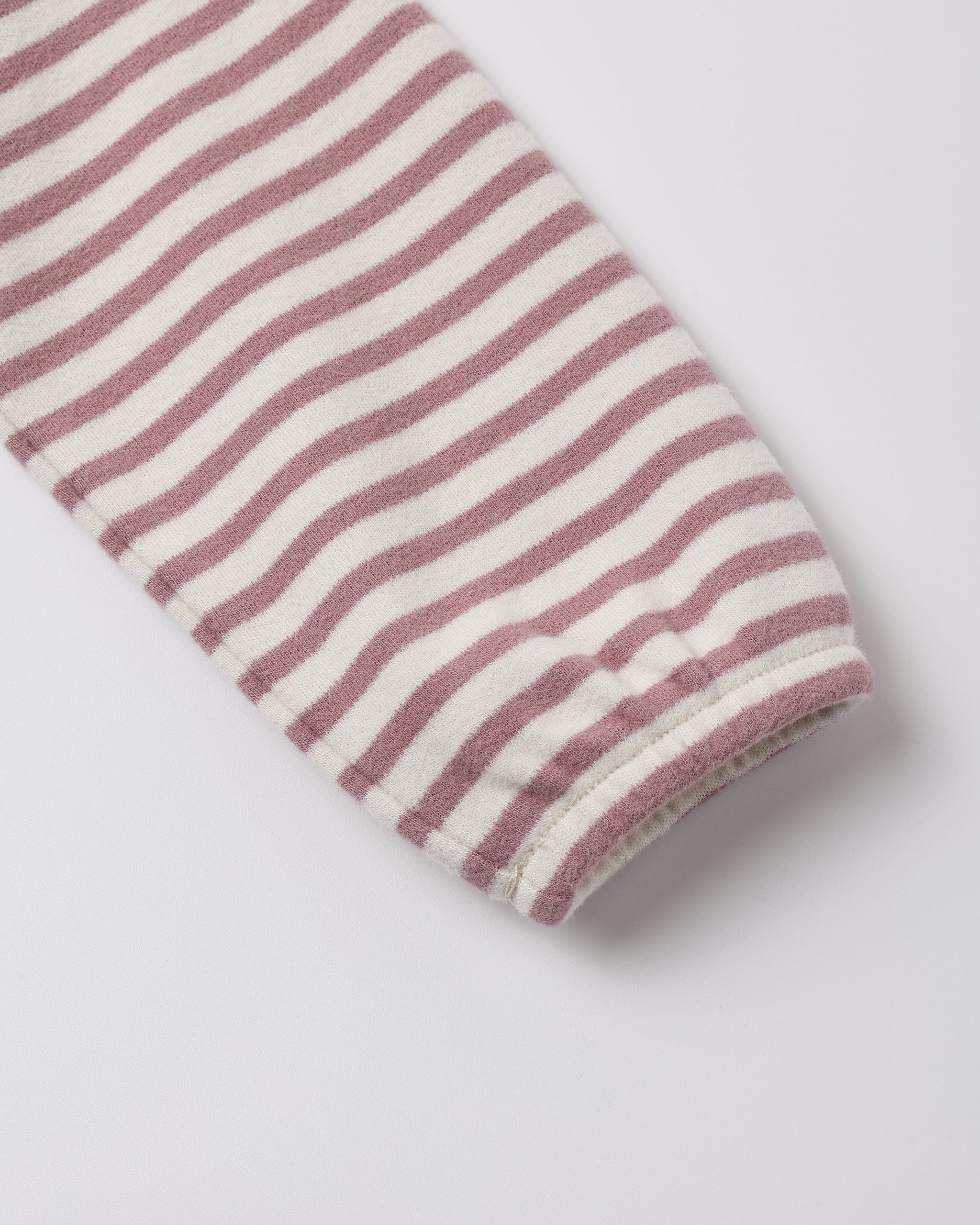 Ruffle Cozy Set (Mulberry Stripe)