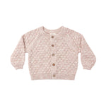 Bubble Knit Cardigan (Dusty Rose Speckle)