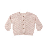 Bubble Knit Cardigan (Dusty Rose Speckle)