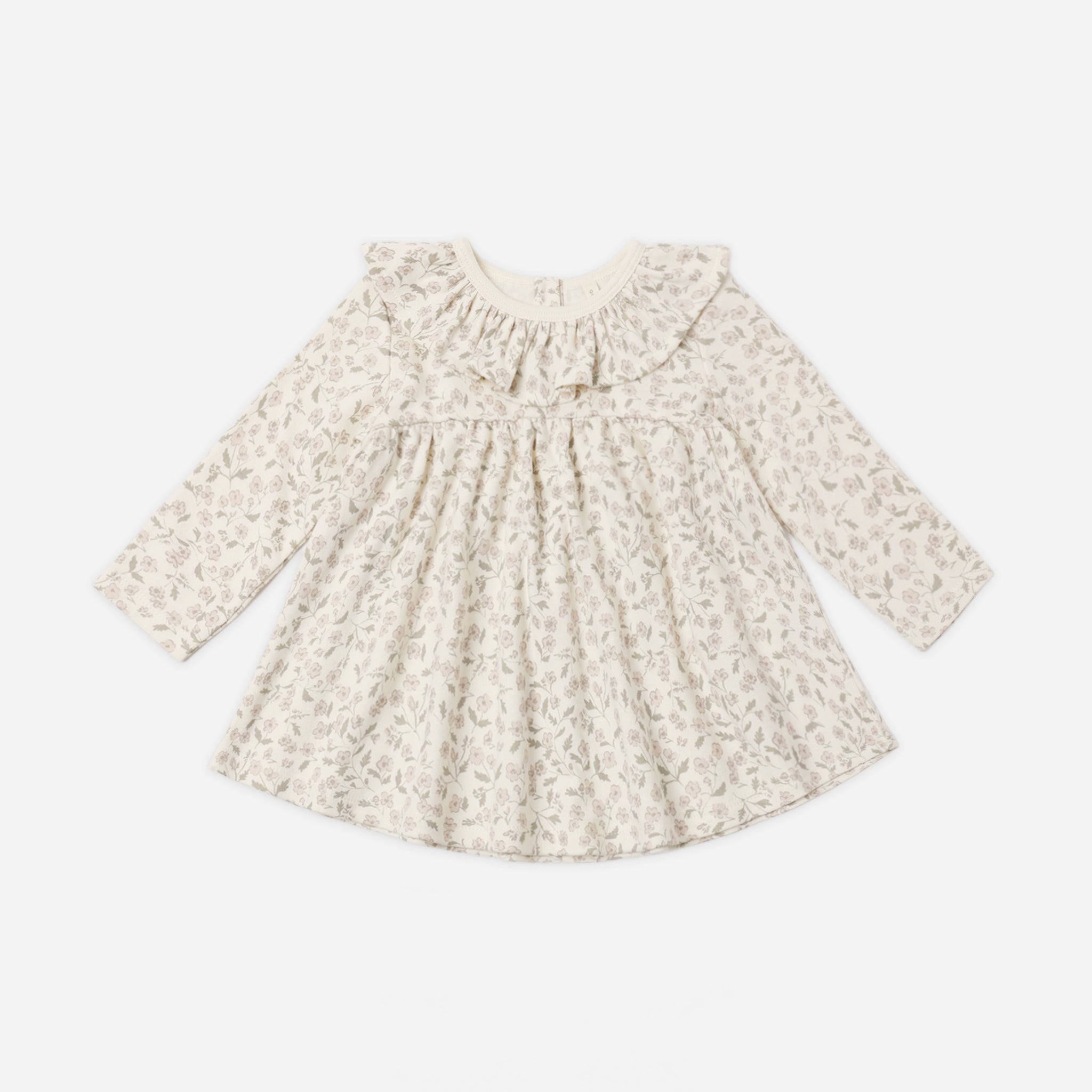 Ruffle Collar Jersey Dress (Floret)