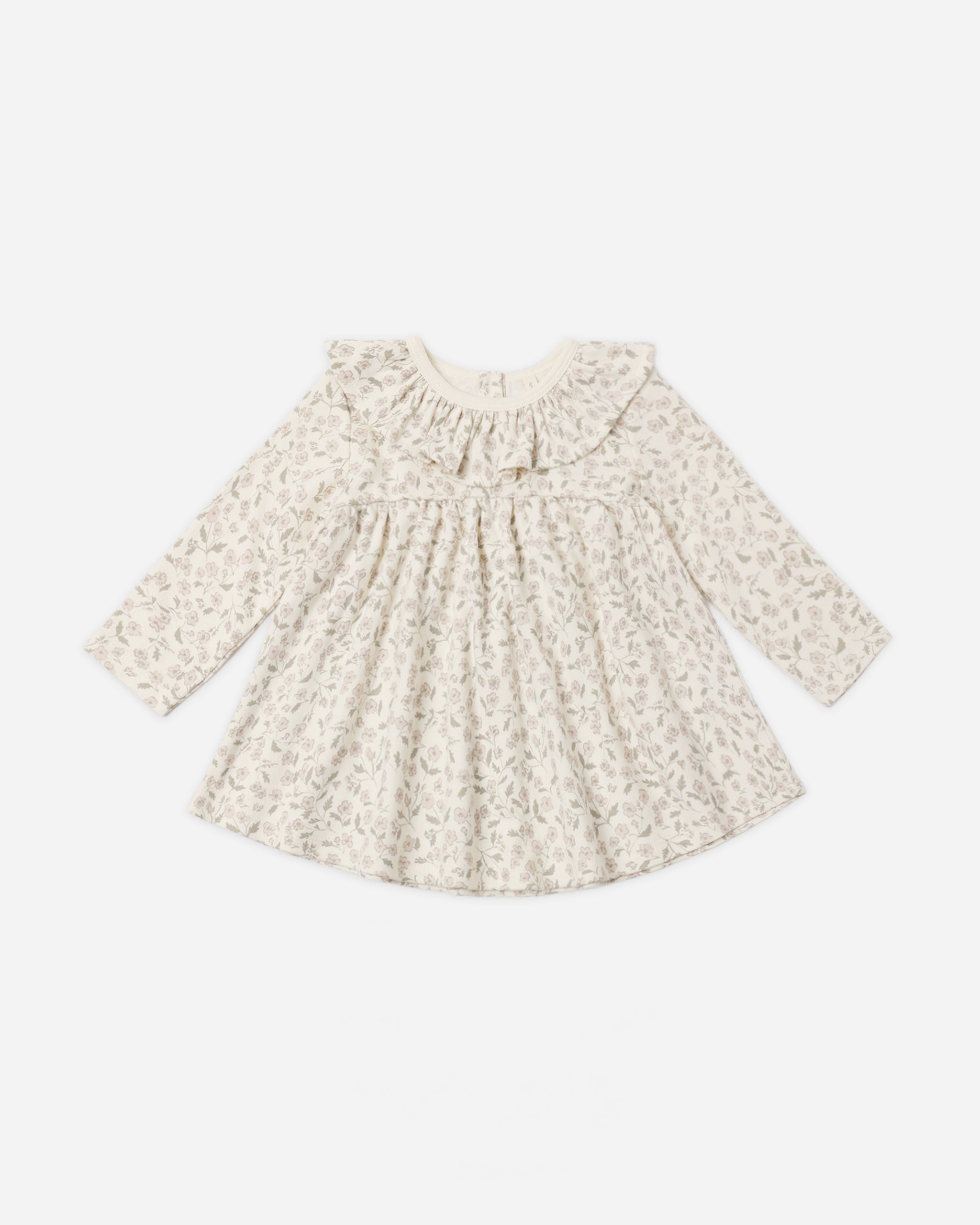 Ruffle Collar Jersey Dress (Floret)