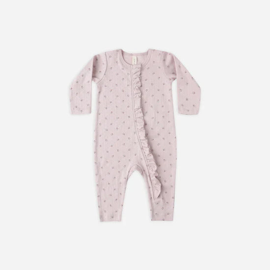 Ruffle Jumpsuit (Lilac Ditsy)