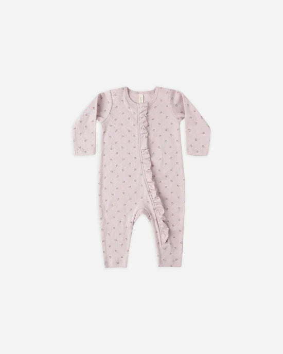 Ruffle Jumpsuit (Lilac Ditsy)