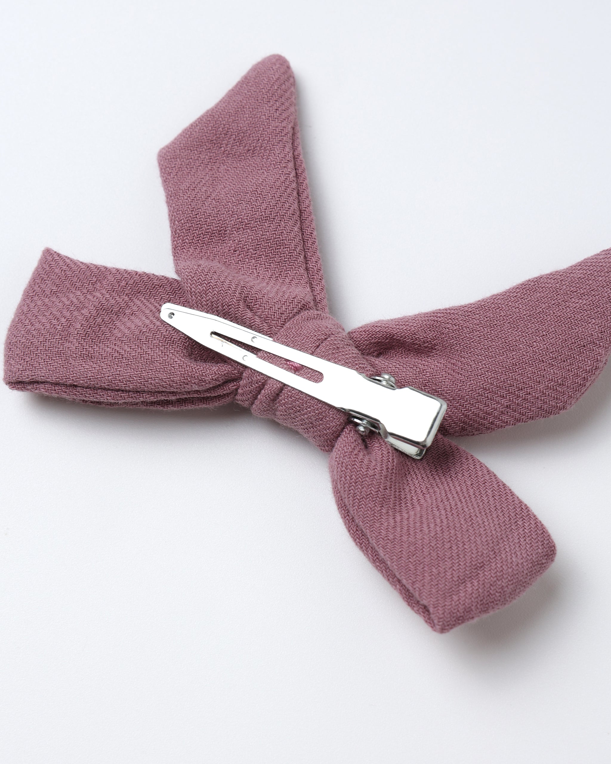 Bow with Clip, Set Of Three (Mulberry, Lilac, Ocean)