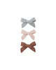 Set of 3 Bows with Clip (Sky, Blush, Poppy)