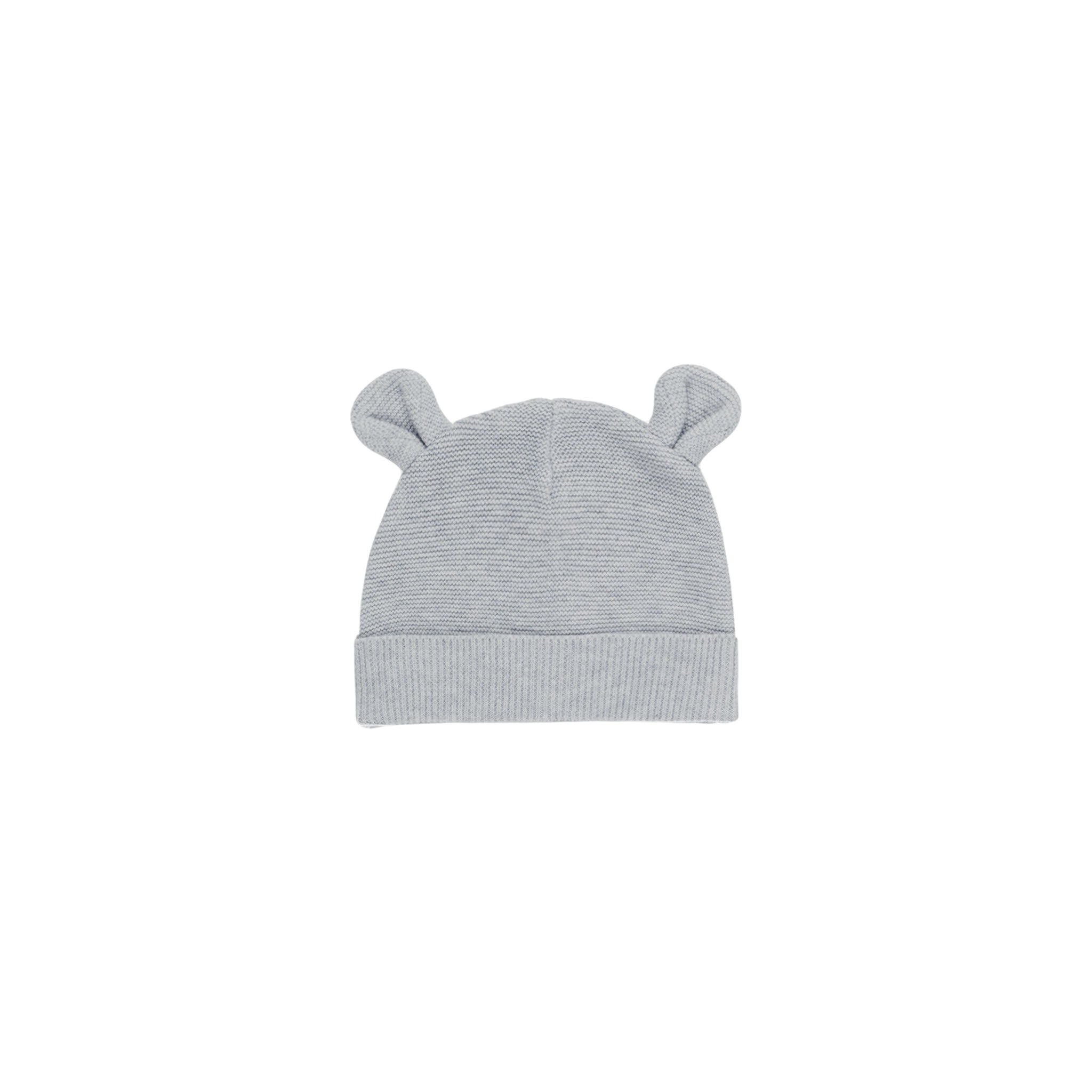 Baby Bear Beanie (Heathered Dusty Blue)