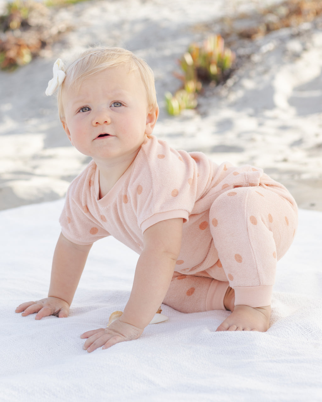 Terry Tee + Pant Set (Polka Dot)