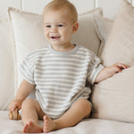 Waffle Tee + Short Set (Sky Stripe)