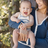 Tatum Romper (Ocean Stripe)