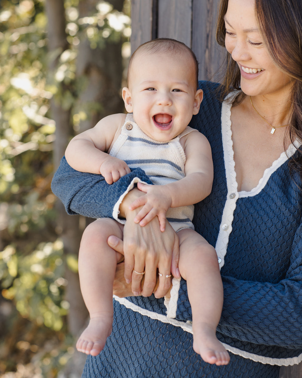 Tatum Romper (Ocean Stripe)
