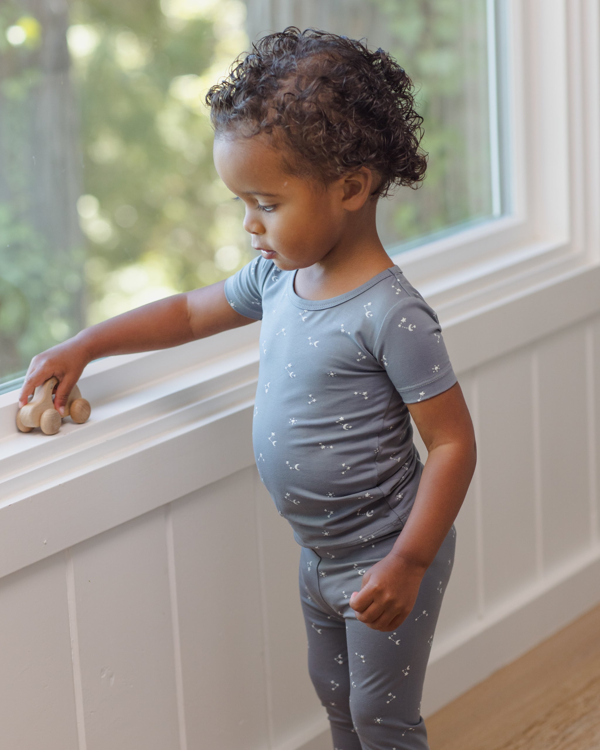 Bamboo Short Sleeve Pajama Set (Starlight)