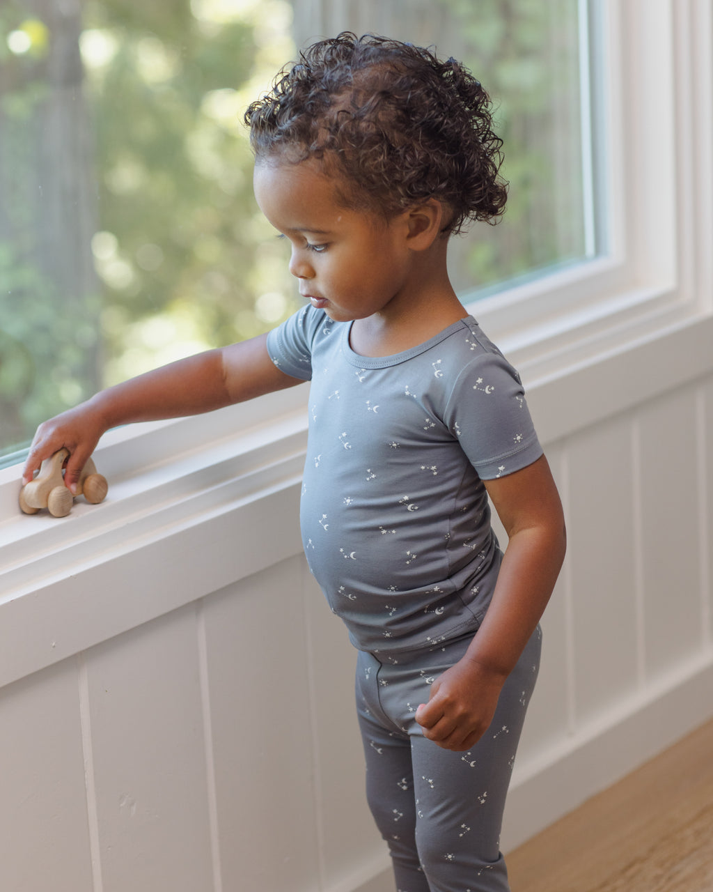 Bamboo Short Sleeve Pajama Set (Starlight)