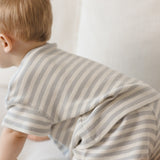 Waffle Tee + Short Set (Sky Stripe)