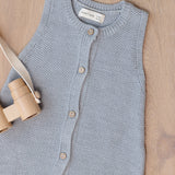 Knit Jumpsuit (Heathered Sky)