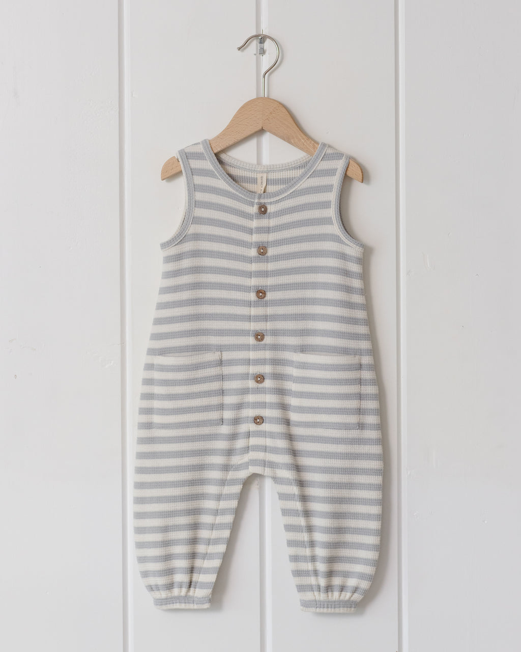 Waffle Jumpsuit (Sky Stripe)