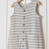 Waffle Jumpsuit (Sky Stripe)