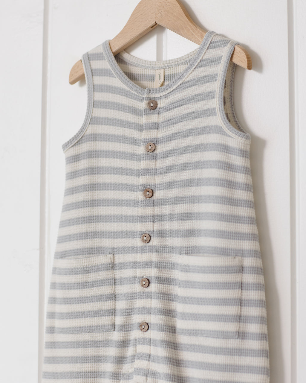 Waffle Jumpsuit (Sky Stripe)