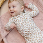 Bamboo Baby Gown + Hat Set (Wildflower)
