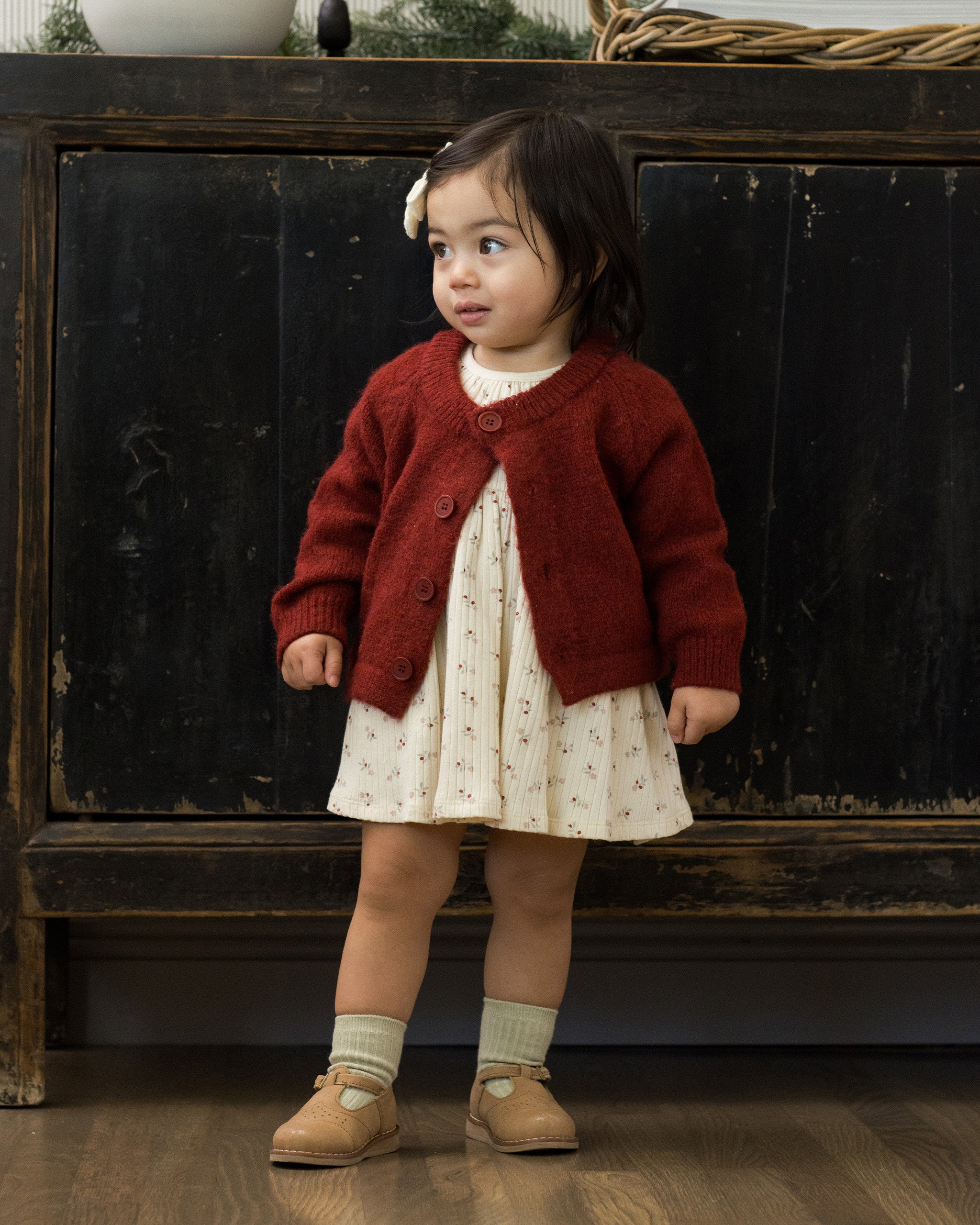 Fuzzy Cardigan (Ruby)